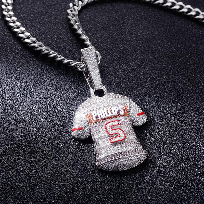 Custom S925 Iced Unique Jersey & Letter Pendant Deposit