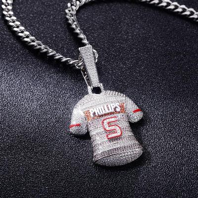 Custom S925 Iced Unique Jersey & Letter Pendant Deposit