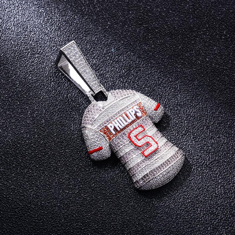 Custom S925 Iced Unique Jersey & Letter Pendant Deposit