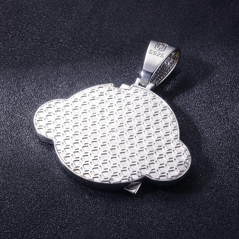 Custom S925 & VVS1 Moissanite Round Letter Pendant Deposit