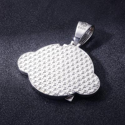 Custom S925 & VVS1 Moissanite Round Letter Pendant Deposit