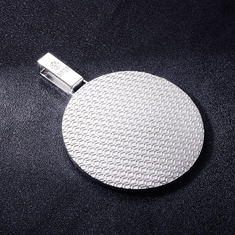 Custom S925 Iced Round Letter Pendant Deposit
