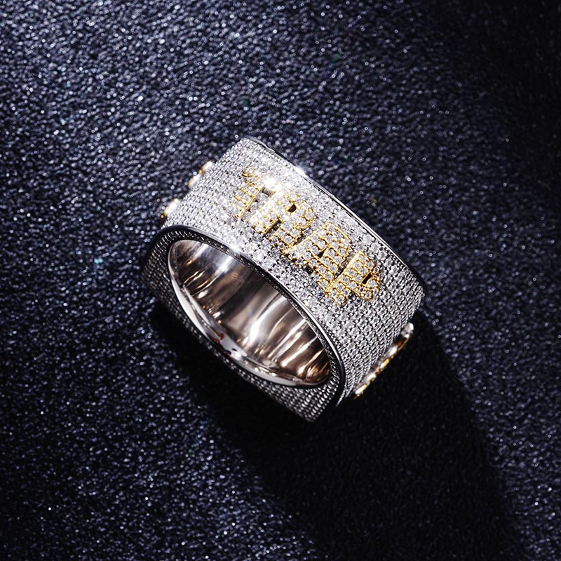 Custom S925 & VVS1 Moissanite Letter Ring Deposit
