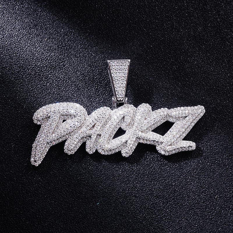 Custom S925 & VVS1 Moissanite Unique Letter Pendant Deposit