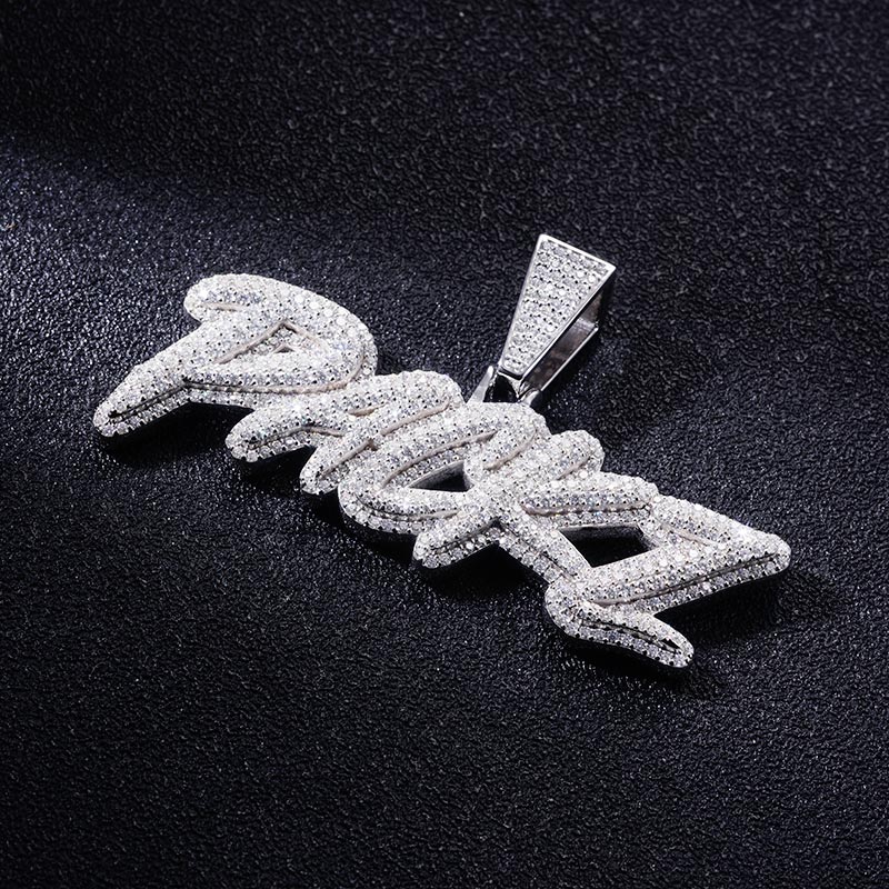 Custom S925 & VVS1 Moissanite Unique Letter Pendant Deposit