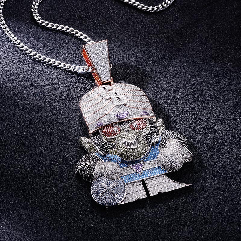 Custom S925 Iced Unique Cartoon Pendant Deposit