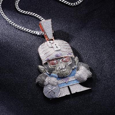 Custom S925 Iced Unique Cartoon Pendant Deposit