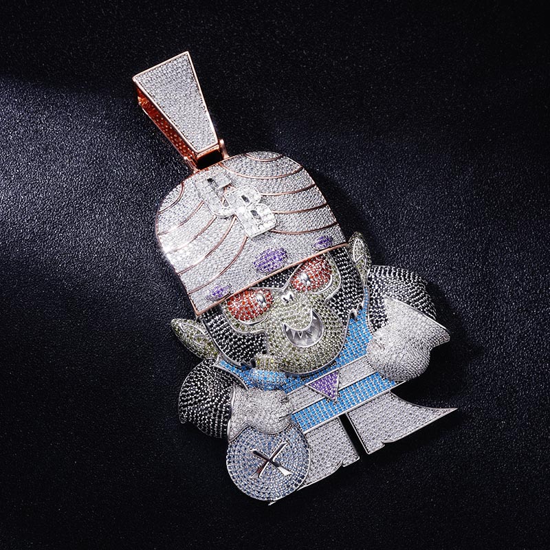 Custom S925 Iced Unique Cartoon Pendant Deposit