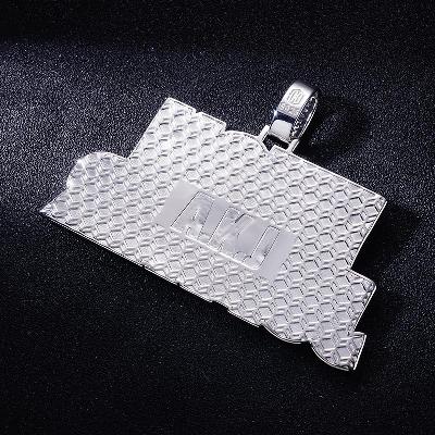 Custom S925 Iced Baguette Letter Pendant Deposit