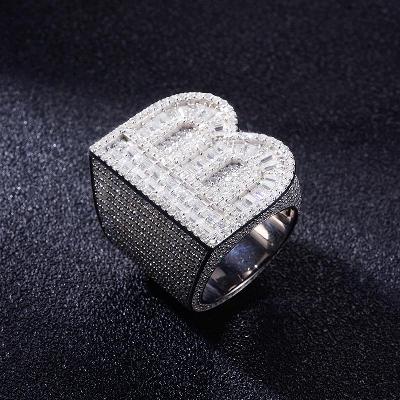 Custom S925 & VVS1 Buggette Moissanite Letter Ring Deposit