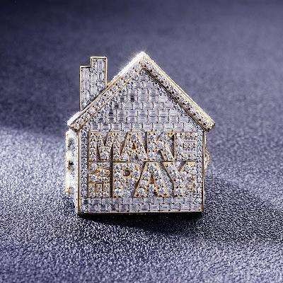 Custom S925 & VVS1 Baguette Moissanite Trap House Ring Deposit