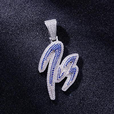 Custom S925 Iced Round Number & Letter Pendant Deposit