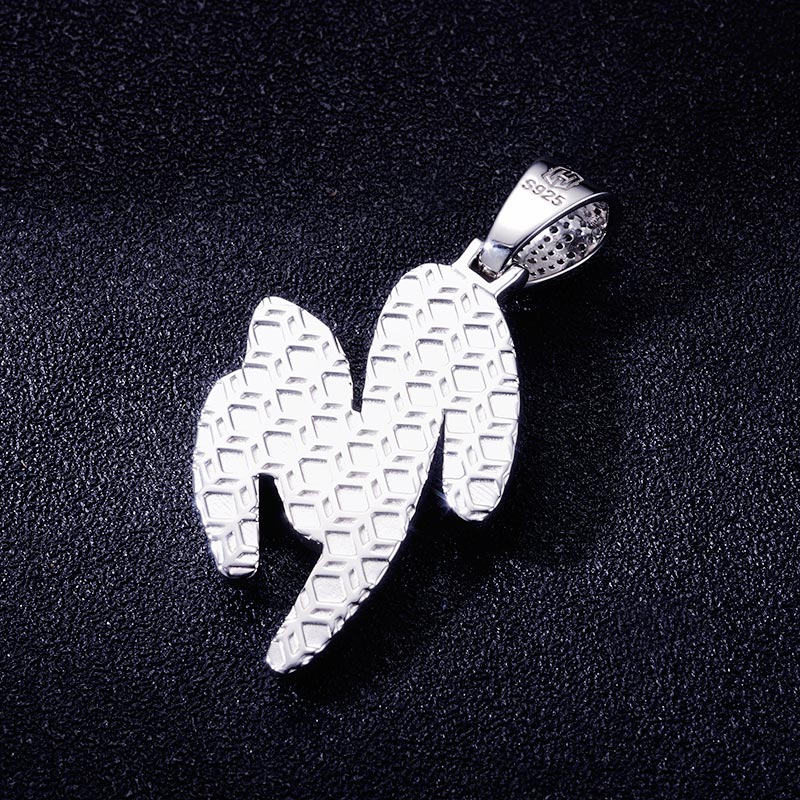 Custom S925 Iced Round Number & Letter Pendant Deposit