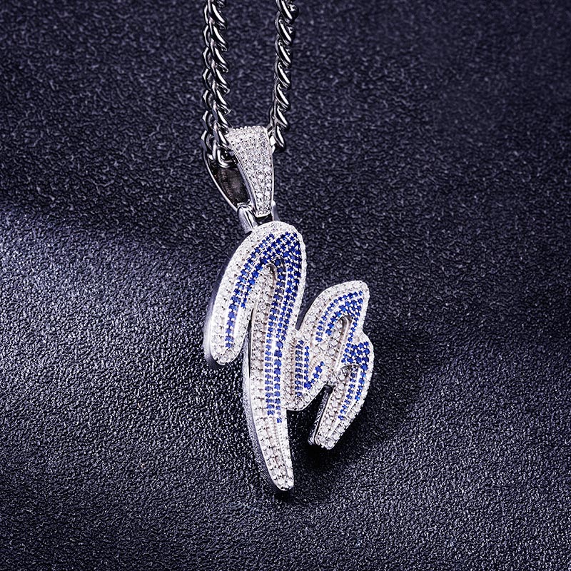 Custom S925 Iced Round Number & Letter Pendant Deposit