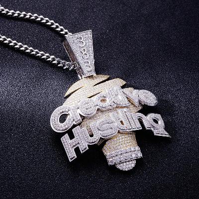 Custom S925 & VVS1 Moissanite Two Tone Letter & Number Pendant Deposit