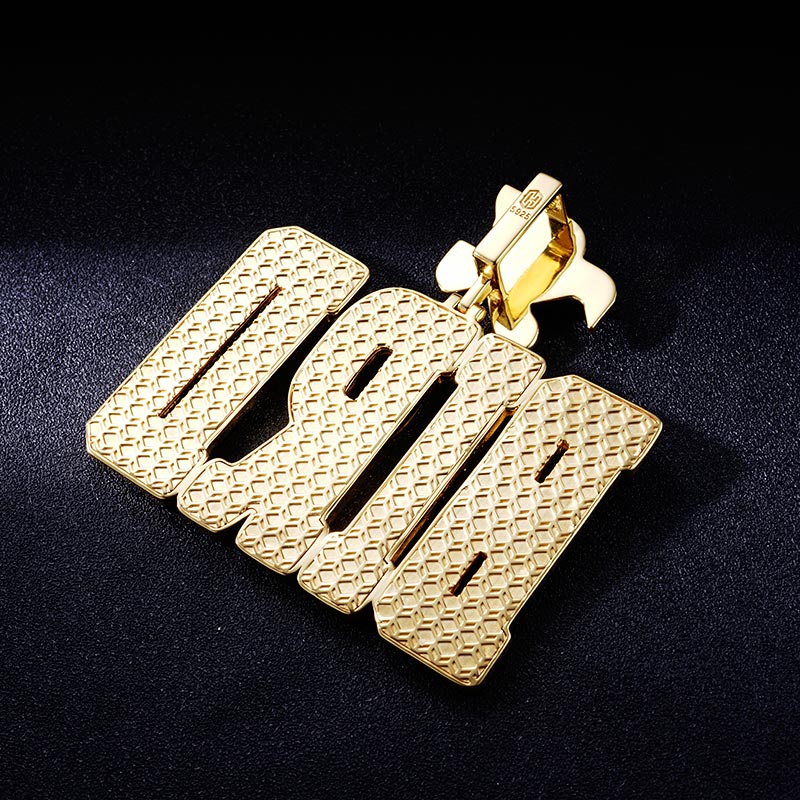 Custom S925 & VVS1 Buggette Moissanite Letter & Eagle Pendant Deposit