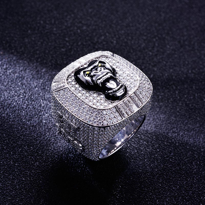 Custom S925 & VVS1 Moissanite Gorilla & Letter Ring Deposit