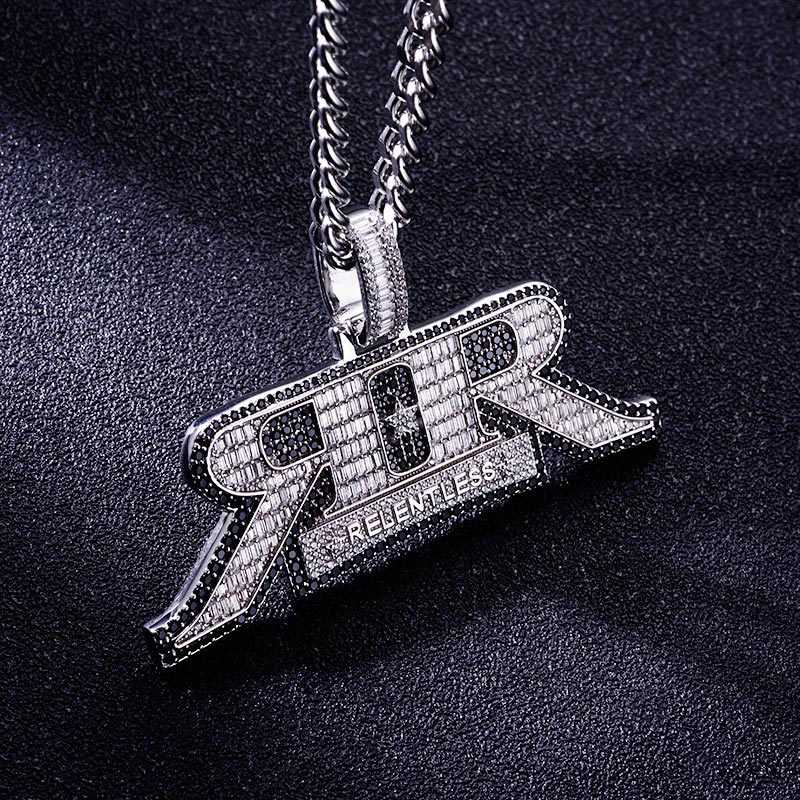 Custom S925 Iced Baguette Letter Pendant Deposit