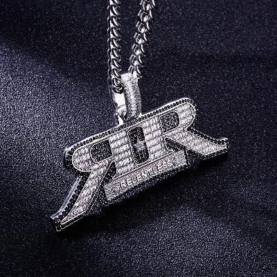 Custom S925 Iced Baguette Letter Pendant Deposit