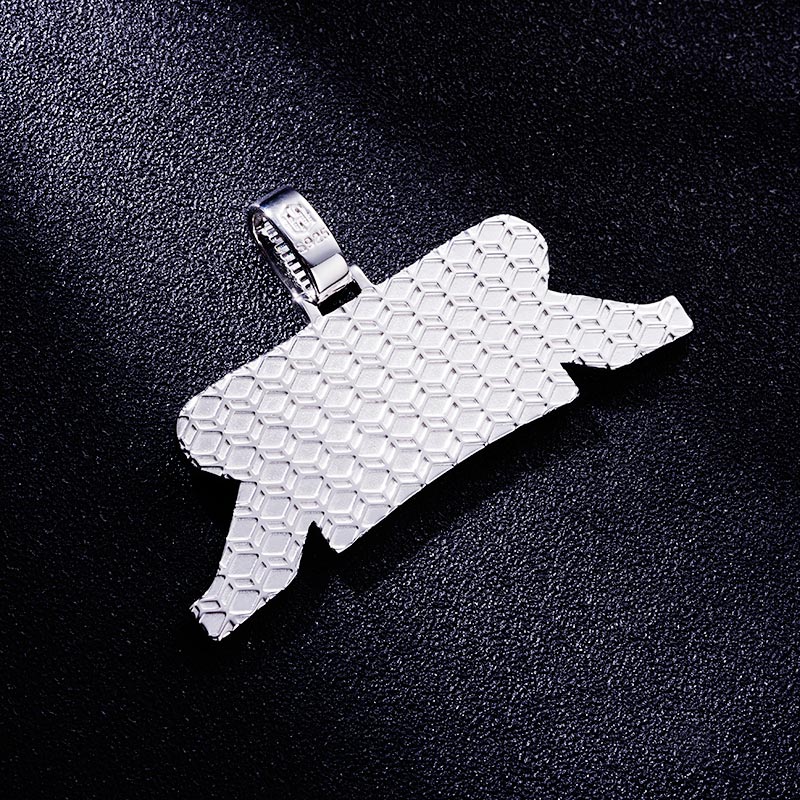 Custom S925 Iced Baguette Letter Pendant Deposit