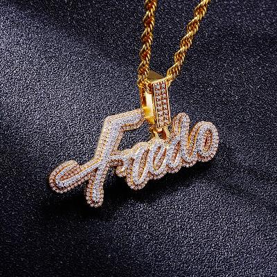 Custom S925 Iced Simple Letter Pendant Deposit
