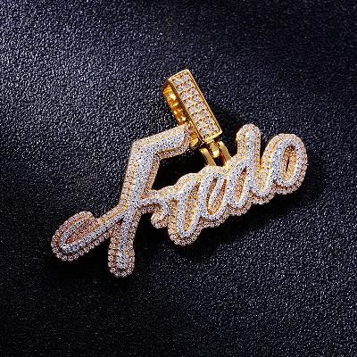 Custom S925 Iced Simple Letter Pendant Deposit