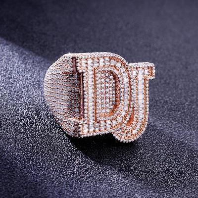 Custom S925 & VVS1 Buggette Moissanite Letter Ring Deposit