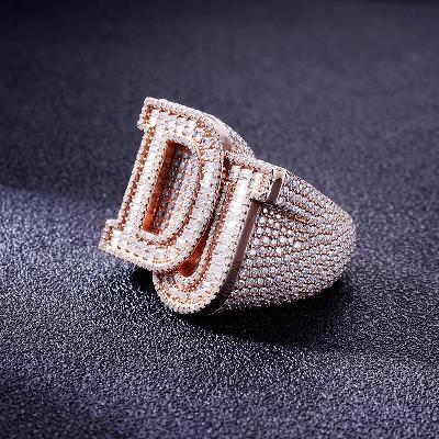Custom S925 & VVS1 Buggette Moissanite Letter Ring Deposit