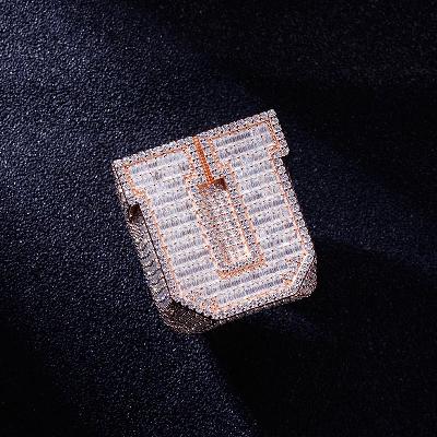Custom S925 & VVS1 Buggette Moissanite Letter Ring Deposit