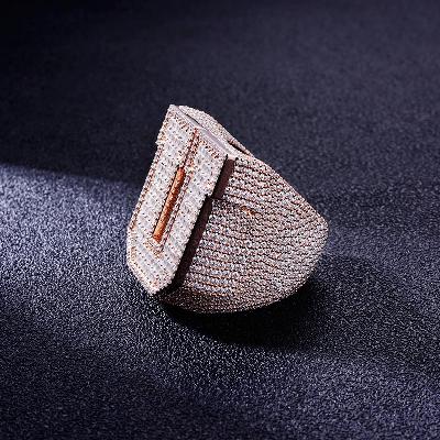 Custom S925 & VVS1 Buggette Moissanite Letter Ring Deposit