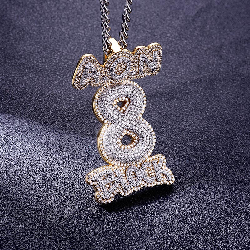 Custom S925 & VVS1 Moissanite Unique Letter Pendant Deposit