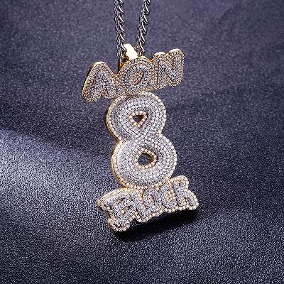 Custom S925 & VVS1 Moissanite Unique Letter Pendant Deposit