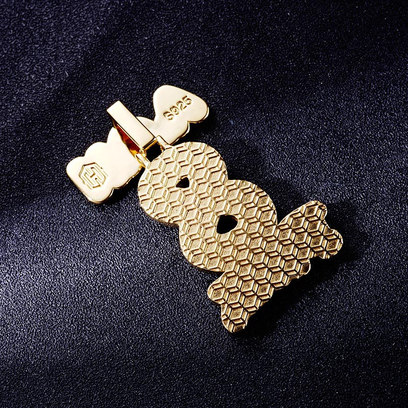 Custom S925 & VVS1 Moissanite Unique Letter Pendant Deposit