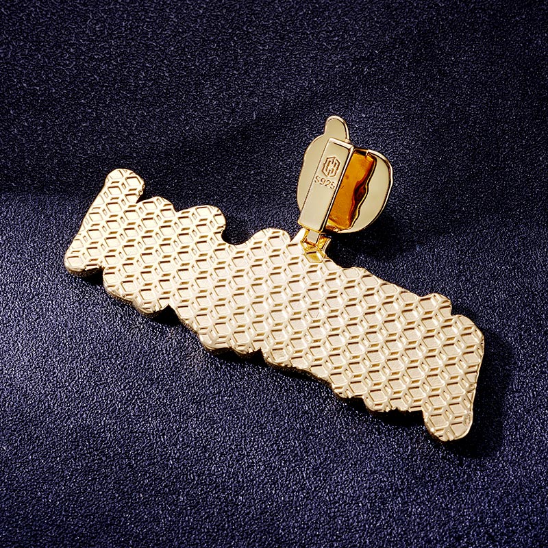 Custom S925 Iced & Enamel Unique Letter Pendant Deposit