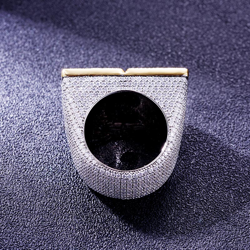 Custom S925 & VVS1 Baguette Moissanite Letter Ring Deposit