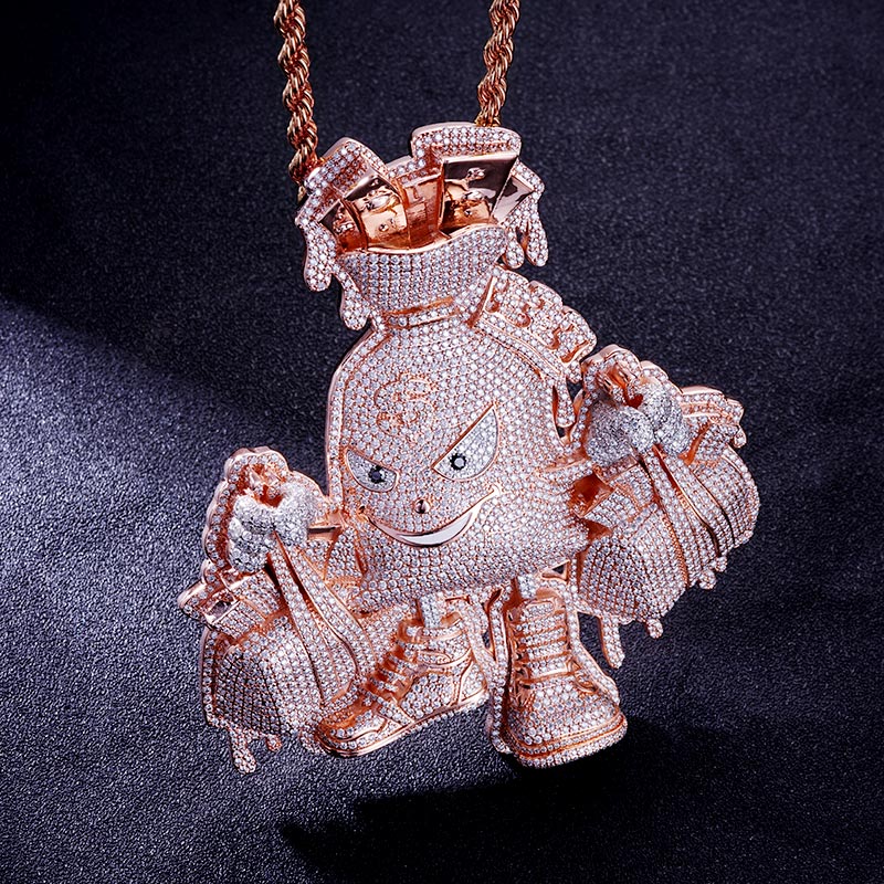Custom S925 & VVS1 Moissanite Unique Cartoon Pendant Deposit
