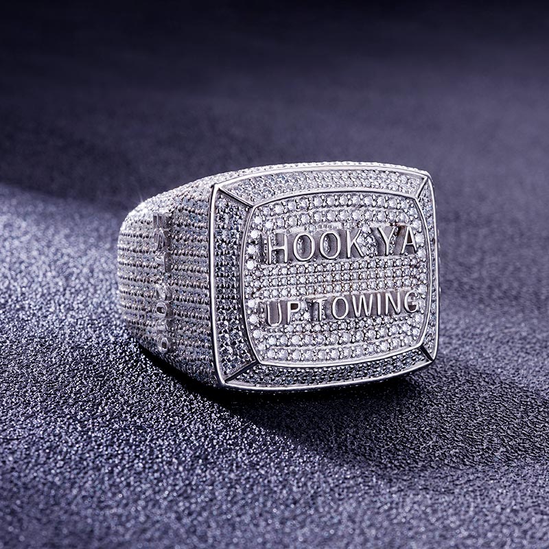 Custom S925 & VVS1 Moissanite Letter & Number Ring Deposit