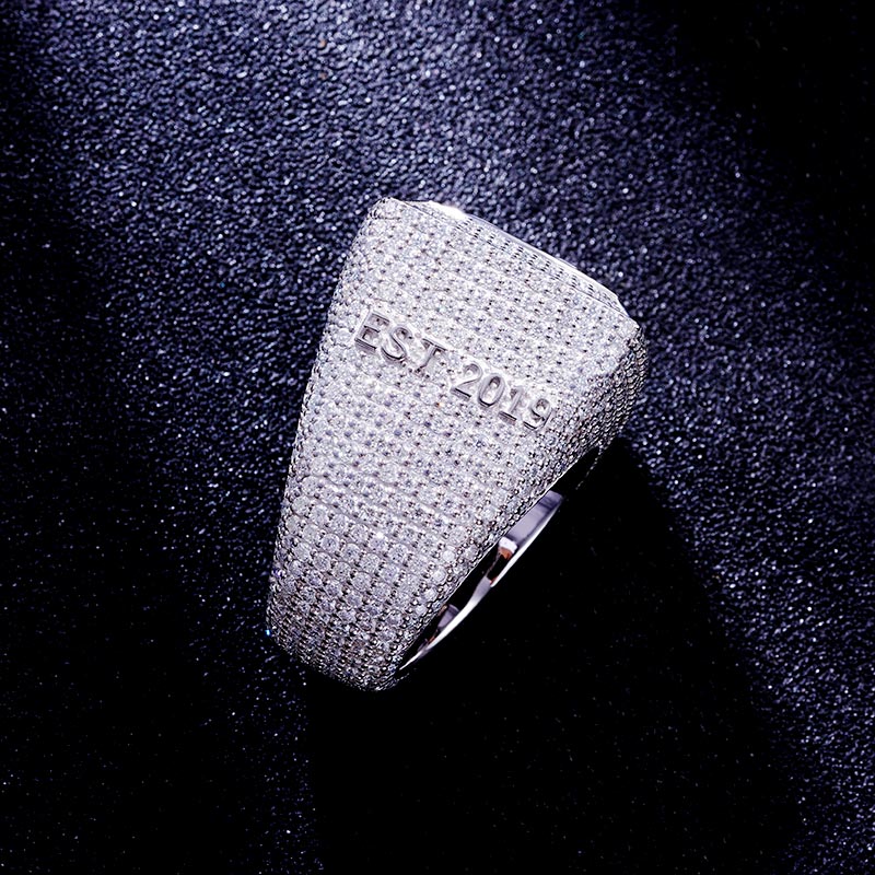 Custom S925 & VVS1 Moissanite Letter & Number Ring Deposit