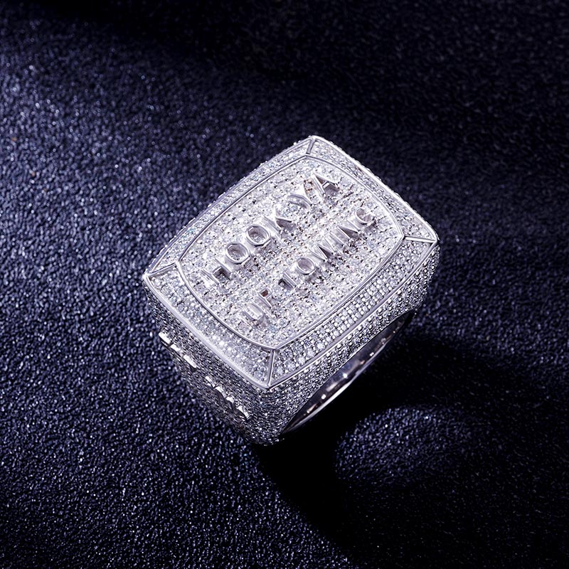 Custom S925 & VVS1 Moissanite Letter & Number Ring Deposit