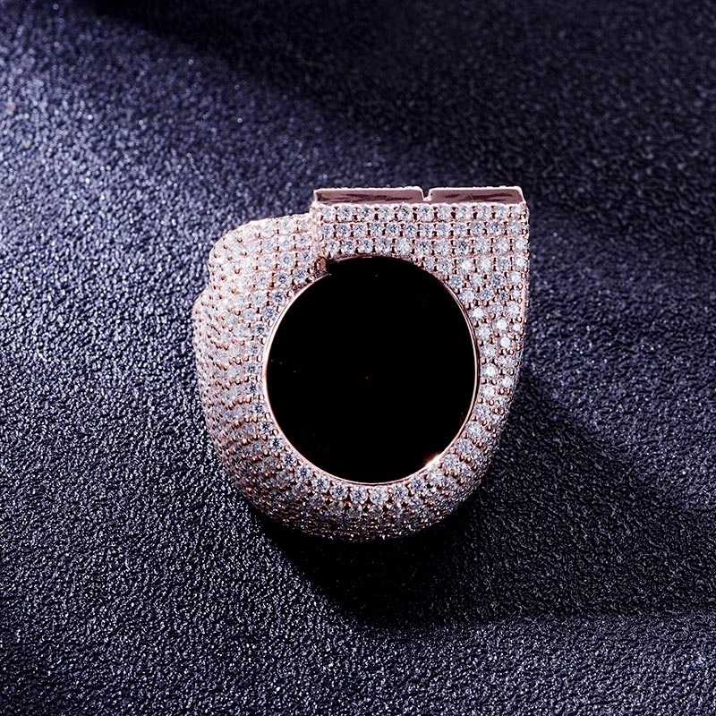 Custom S925 & VVS1 Baguette Moissanite Letter Ring Deposit