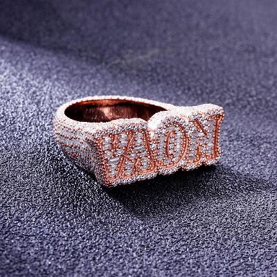 Custom S925 & VVS1 Buggette Moissanite Name Ring Deposit