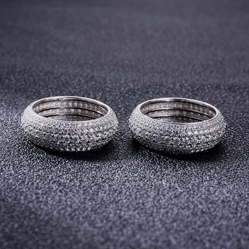 Custom S925 & VVS1 Moissanite Simple Band Ring