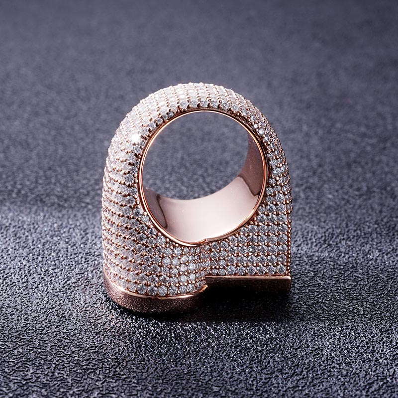 Custom S925 & VVS1 Baguette Moissanite Letter Ring Deposit