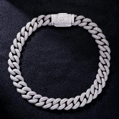 Custom S925 & VVS1 Moissanite Cuban Link Chain