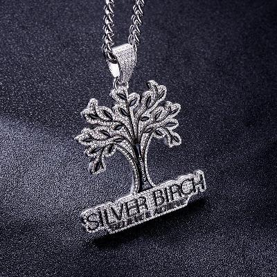 Custom S925 & VVS1 Moissanite Unique Tree & Letter Pendant Deposit