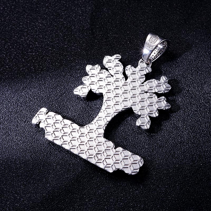 Custom S925 & VVS1 Moissanite Unique Tree & Letter Pendant Deposit