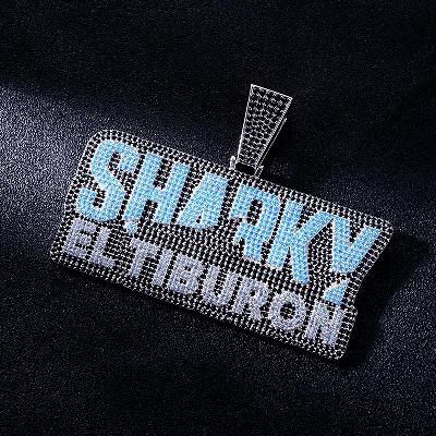 Custom S925 Iced Unique Letter Pendant Deposit