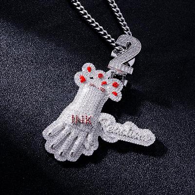 Custom S925 & VVS1 Moissanite Hand & Letter Pendant Deposit