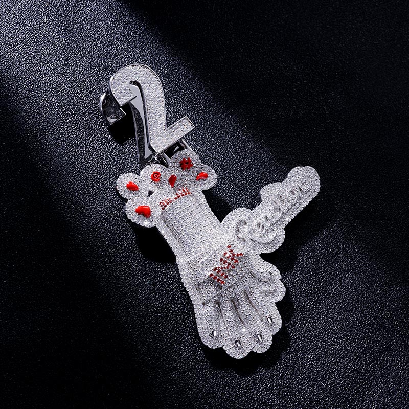 Custom S925 & VVS1 Moissanite Hand & Letter Pendant Deposit
