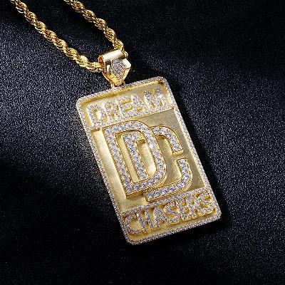 Custom S925 Iced Gold Letter Pendant Deposit
